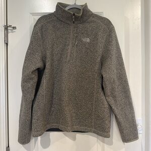 The North Face Men's Zip-Up Gray Sweater
